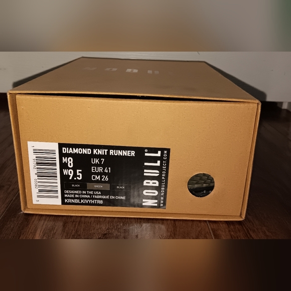 Men8/Wom 9.5 BRAND NEW NOBULL DIAMOND KNIT RUNNER. WOMENS SIZE 9.5/MENS SIZE 8 - Picture 3 of 10